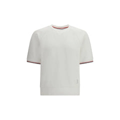 Thom Browne White Cotton Sweatshirt