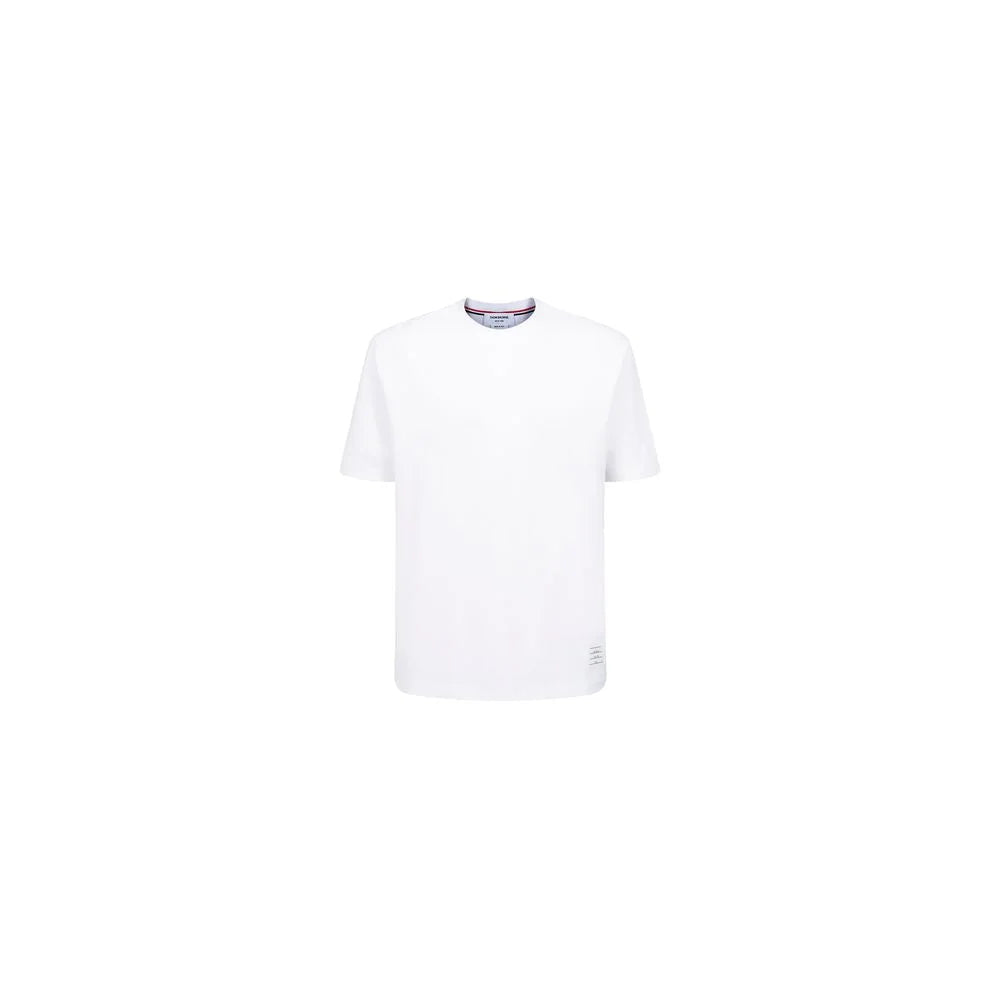 Thom Browne White Cotton T-Shirt