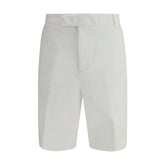Thom Browne White Polyester Bermuda Shorts