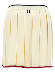 Thom Browne White Virgin Wool Long Skirt - IT40