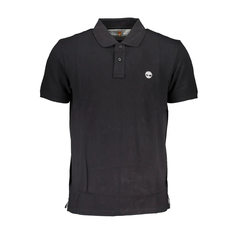 Timberland Black Cotton Polo Shirt - Polos