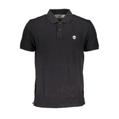 Timberland Black Cotton Polo Shirt - Polos