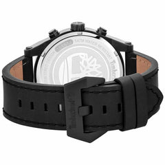 Timberland Black Leather Dress Watch