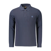 Timberland Blue Cotton Men Polo Shirt - Polos