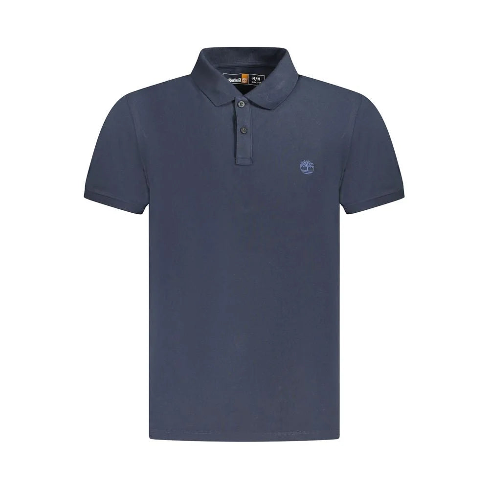 Timberland Blue Cotton Men Polo Shirt - S