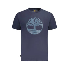 Timberland Blue Cotton T-Shirt - T-Shirts