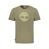 Timberland Green Cotton Men T-Shirt - S - T-Shirts