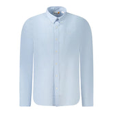 Timberland Light Blue Cotton Men Shirt