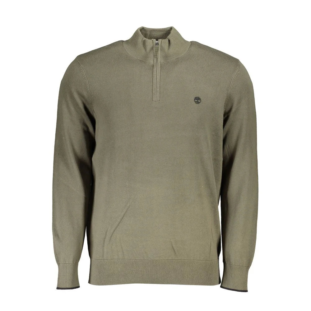 Timberland Organic Cotton Half Zip Sweater - Lush Green - S - Sweaters