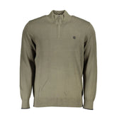 Timberland Organic Cotton Half Zip Sweater - Lush Green - S - Sweaters