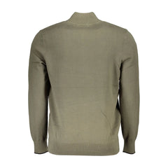 Timberland Organic Cotton Half Zip Sweater - Lush Green - S - Sweaters