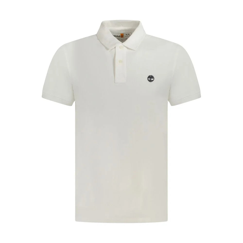 Timberland White Cotton Men Polo Shirt - Polos