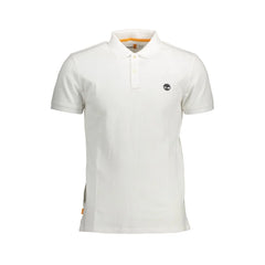 Timberland White Cotton Men Polo Shirt - S - Polos