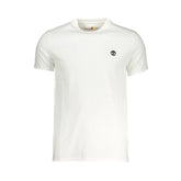 Timberland White Cotton Men T-Shirt - S - T-Shirts