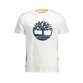 Timberland White Cotton Men T-Shirt - T-Shirts