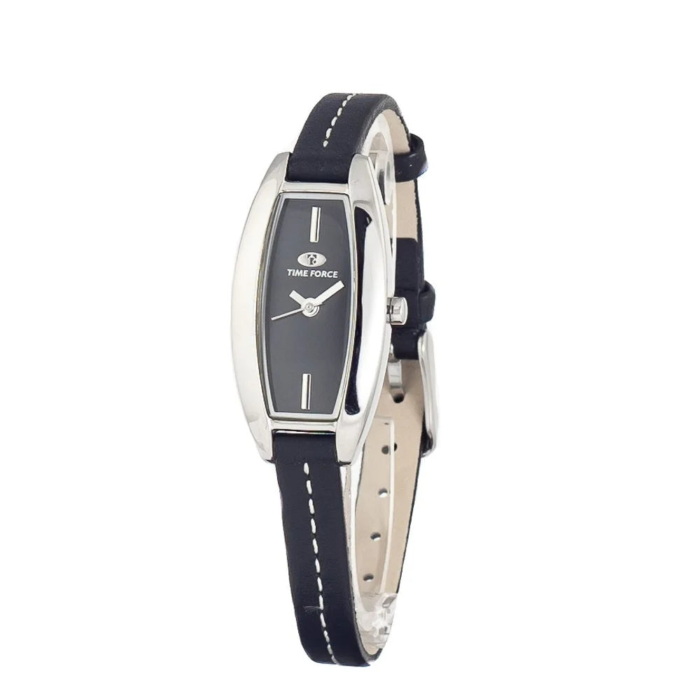 Time Force Black Leather Watch - Watches
