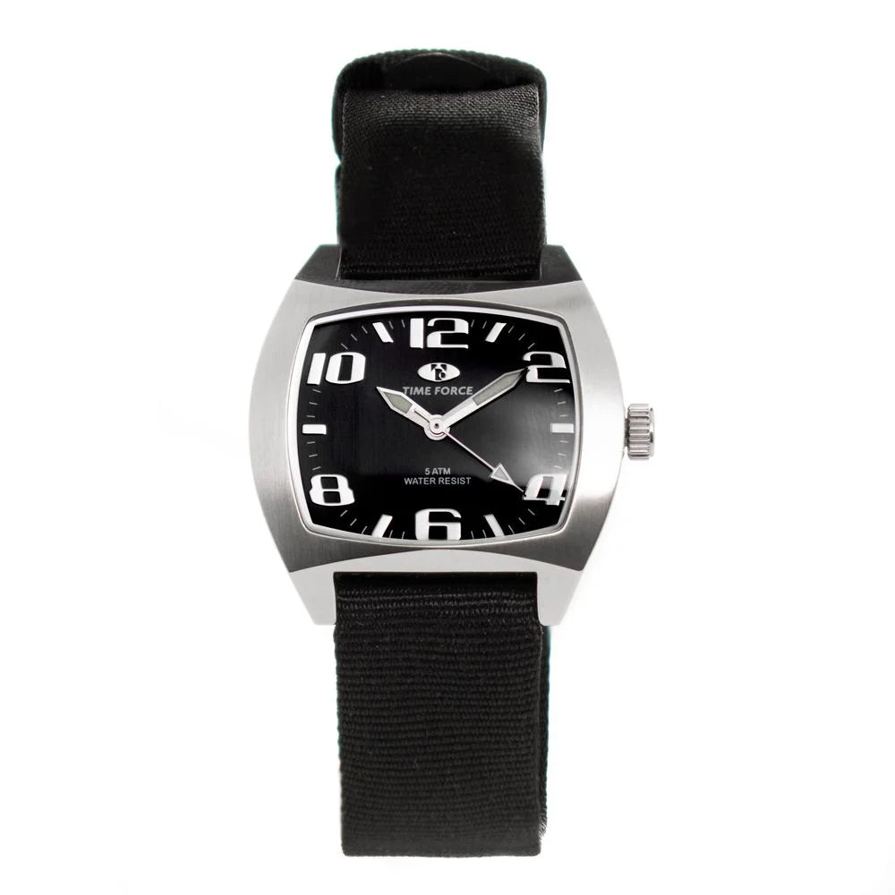 Time Force Black Nylon Watch - Watches