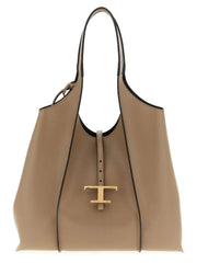 Tod’s Beige Calfskin Tote Bag