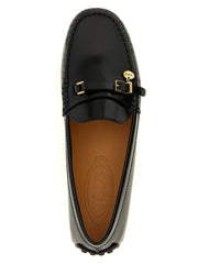 Tod’s Black Calfskin Slip-On Loafers
