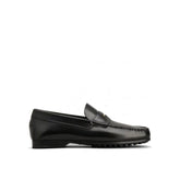 Tod’s Black Calfskin Slip-On Loafers - EU39.5/US6.5