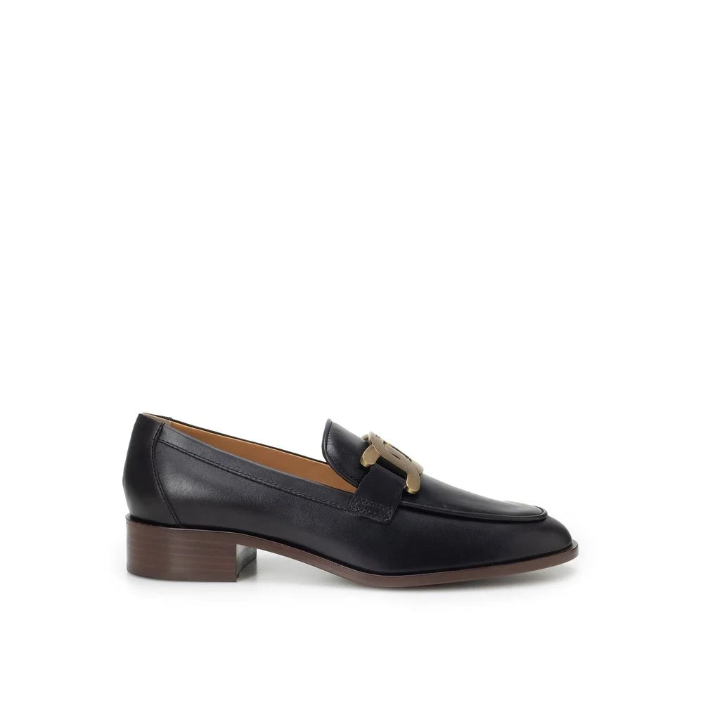 Tod’s Black Calfskin Slip-On Loafers - EU40/US10