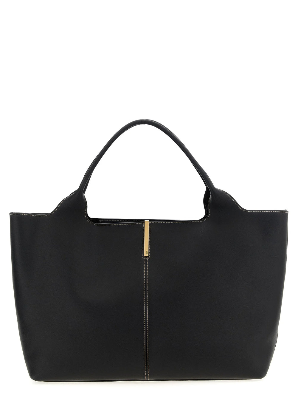 Tod’s Black Calfskin Tote Bag