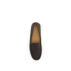 Tod’s Brown Calf Leather Bos Taurus Slip-On Loafers