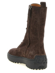 Tod’s Brown Calfskin Ankle Boots