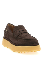 Tod’s Brown Calfskin Slip-On Loafers