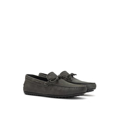 Tod’s Gray Nubuc Leather Moccassin - 7.5 - Flats