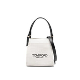 Tom Ford Beige Canvas Tote Bag