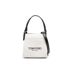 Tom Ford Beige Canvas Tote Bag
