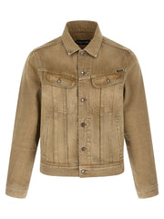 Tom Ford Beige Cotton Denim Jacket - XXL