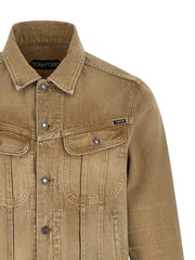Tom Ford Beige Cotton Denim Jacket - XXL