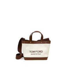 Tom Ford Beige Cotton Tote Bag - Tote Bags