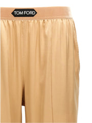 Tom Ford Beige Silk Casual Pants - L