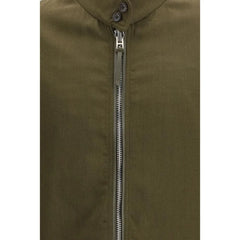 Tom Ford Bicolor Fleece Wool Full-Length Jacket