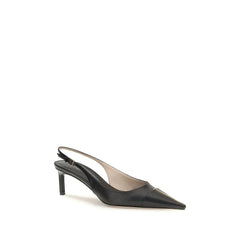 Tom Ford Cierna pumps z telecovej usne Bos Taurus so stredným opätkom - EU38/US8