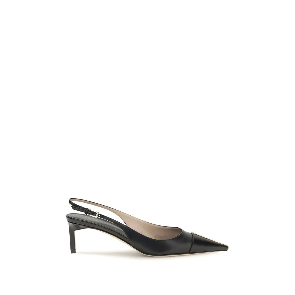 Tom Ford Cierna pumps z telecovej usne Bos Taurus so stredným opätkom - EU38/US8