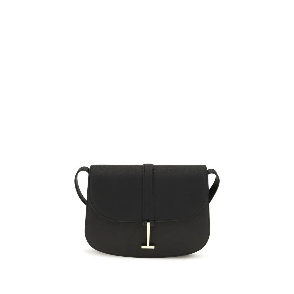 Tom Ford Black Calf Leather Bos Taurus Shoulder Bag