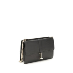 Tom Ford Schwarze Schultertasche aus Kalbsleder Bos Taurus