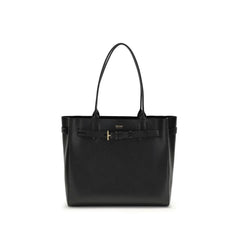 Tom Ford Black Calf Leather Bos Taurus Shoulder Bag - Shoulder Bags