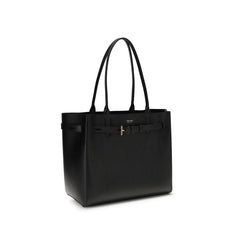Tom Ford Black Calf Leather Bos Taurus Shoulder Bag - Shoulder Bags