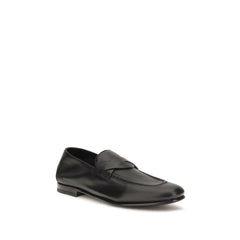 Tom Ford Black Calf Leather Bos Taurus Slip-On Loafers - EU41/US8