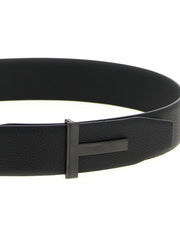 Tom Ford Black Calfskin Belt