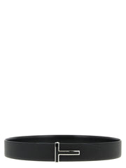 Tom Ford Black Calfskin Regular Belt