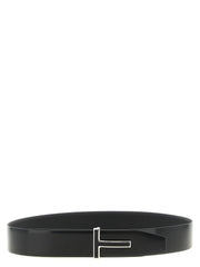 Tom Ford Black Calfskin Regular Belt