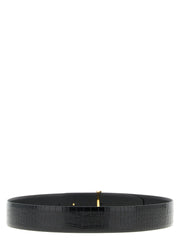 Tom Ford Black Calfskin Regular Belt