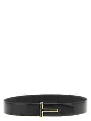 Tom Ford Black Calfskin Regular Belt
