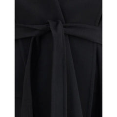 Tom Ford Black Fleece Wool Coat